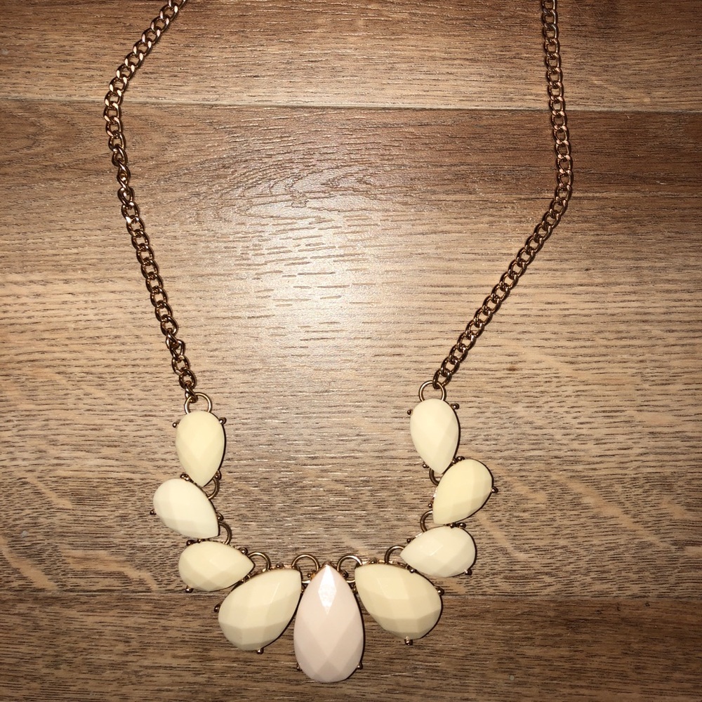 Creme Statement Necklace